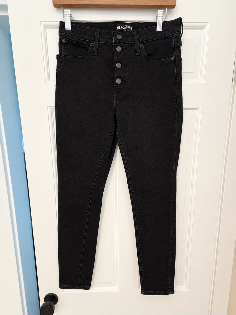 J. Crew Black High-Rise Skinny Jeans